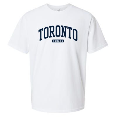 Toronto Canada College University Style Sueded Cloud Jersey T-Shirt