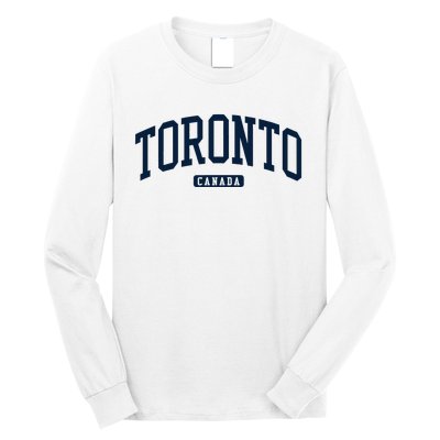 Toronto Canada College University Style Long Sleeve Shirt