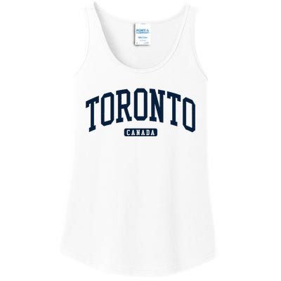 Toronto Canada College University Style Ladies Essential Tank