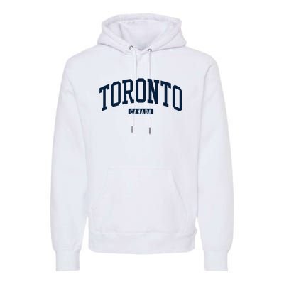 Toronto Canada College University Style Premium Hoodie