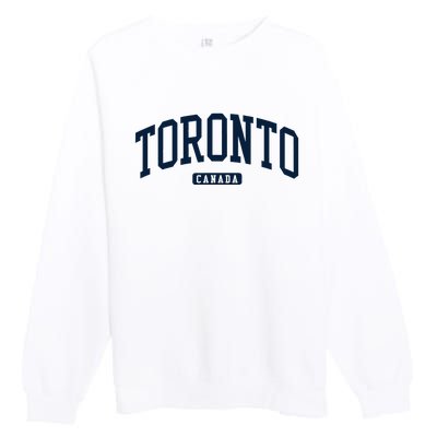 Toronto Canada College University Style Premium Crewneck Sweatshirt