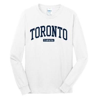 Toronto Canada College University Style Tall Long Sleeve T-Shirt