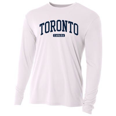 Toronto Canada College University Style Cooling Performance Long Sleeve Crew