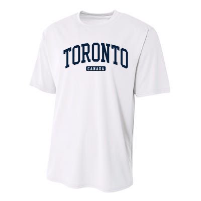 Toronto Canada College University Style Performance Sprint T-Shirt