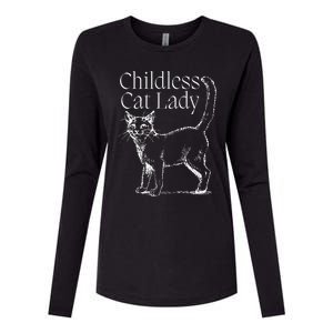 This Childless Cat Lady Ladies Is Voting Kamala Harris 2024 Womens Cotton Relaxed Long Sleeve T-Shirt