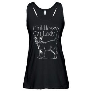 This Childless Cat Lady Ladies Is Voting Kamala Harris 2024 Ladies Essential Flowy Tank