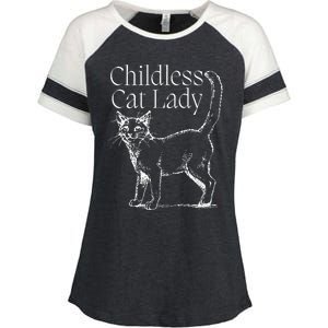 This Childless Cat Lady Ladies Is Voting Kamala Harris 2024 Enza Ladies Jersey Colorblock Tee