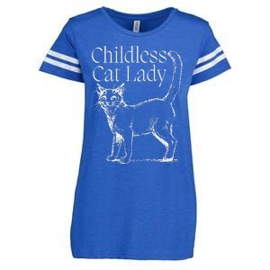 This Childless Cat Lady Ladies Is Voting Kamala Harris 2024 Enza Ladies Jersey Football T-Shirt