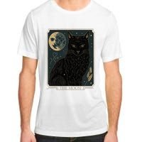 Tarot Card Crescent Moon And Cat Graphic Adult ChromaSoft Performance T-Shirt