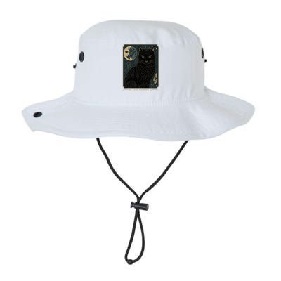 Tarot Card Crescent Moon And Cat Graphic Legacy Cool Fit Booney Bucket Hat