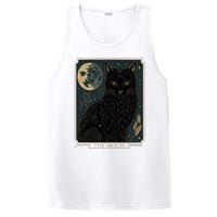 Tarot Card Crescent Moon And Cat Graphic PosiCharge Competitor Tank