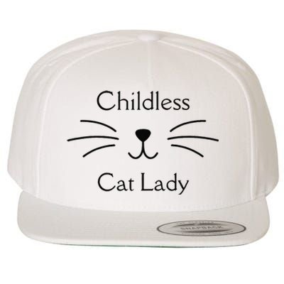 This Childless Cat Lady Ladies Is Voting Kamala Gift Wool Snapback Cap