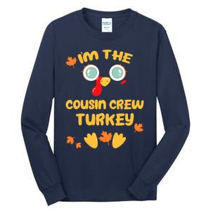 Thanksgiving Cousin Crew Fall SeasonTurkey Matching Family Tall Long Sleeve T-Shirt