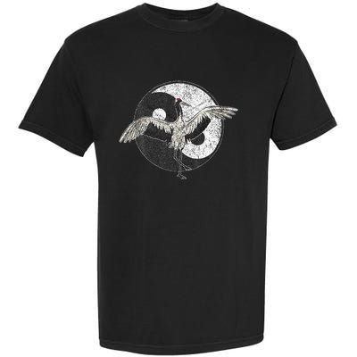 Tai Chi Crane Chinese Martial Arts Yin Yang Garment-Dyed Heavyweight T-Shirt