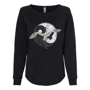 Tai Chi Crane Chinese Martial Arts Yin Yang Womens California Wash Sweatshirt