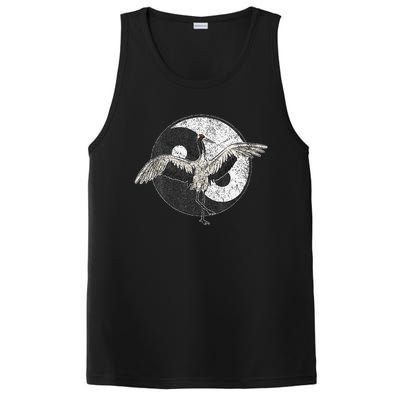 Tai Chi Crane Chinese Martial Arts Yin Yang PosiCharge Competitor Tank