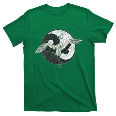 Tai Chi Crane Chinese Martial Arts Yin Yang T-Shirt