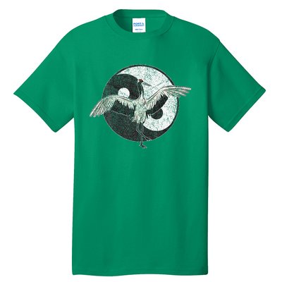 Tai Chi Crane Chinese Martial Arts Yin Yang Tall T-Shirt