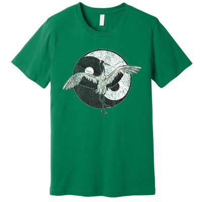 Tai Chi Crane Chinese Martial Arts Yin Yang Premium T-Shirt