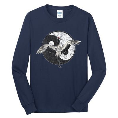 Tai Chi Crane Chinese Martial Arts Yin Yang Tall Long Sleeve T-Shirt