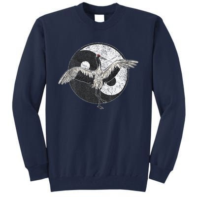 Tai Chi Crane Chinese Martial Arts Yin Yang Tall Sweatshirt