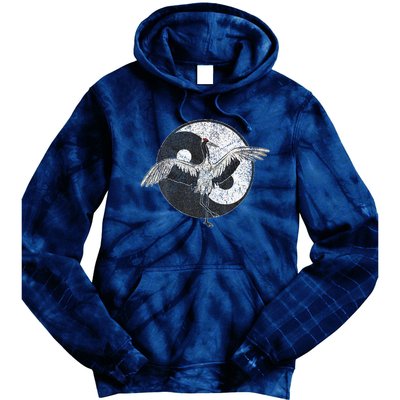 Tai Chi Crane Chinese Martial Arts Yin Yang Tie Dye Hoodie