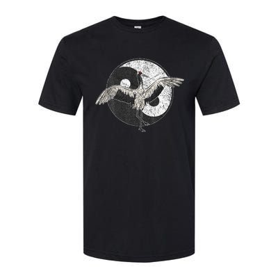 Tai Chi Crane Chinese Martial Arts Yin Yang Softstyle CVC T-Shirt