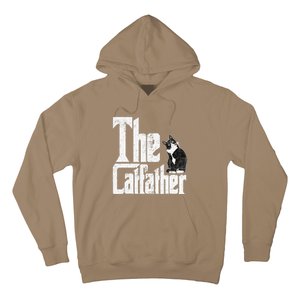 The Catfather Cat Father Mafia Funny Parody Fathers Day Hoodie