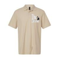 The Catfather Cat Father Mafia Funny Parody Fathers Day Softstyle Adult Sport Polo