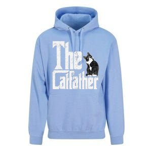 The Catfather Cat Father Mafia Funny Parody Fathers Day Unisex Surf Hoodie