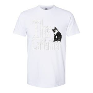 The Catfather Cat Father Mafia Funny Parody Fathers Day Softstyle CVC T-Shirt