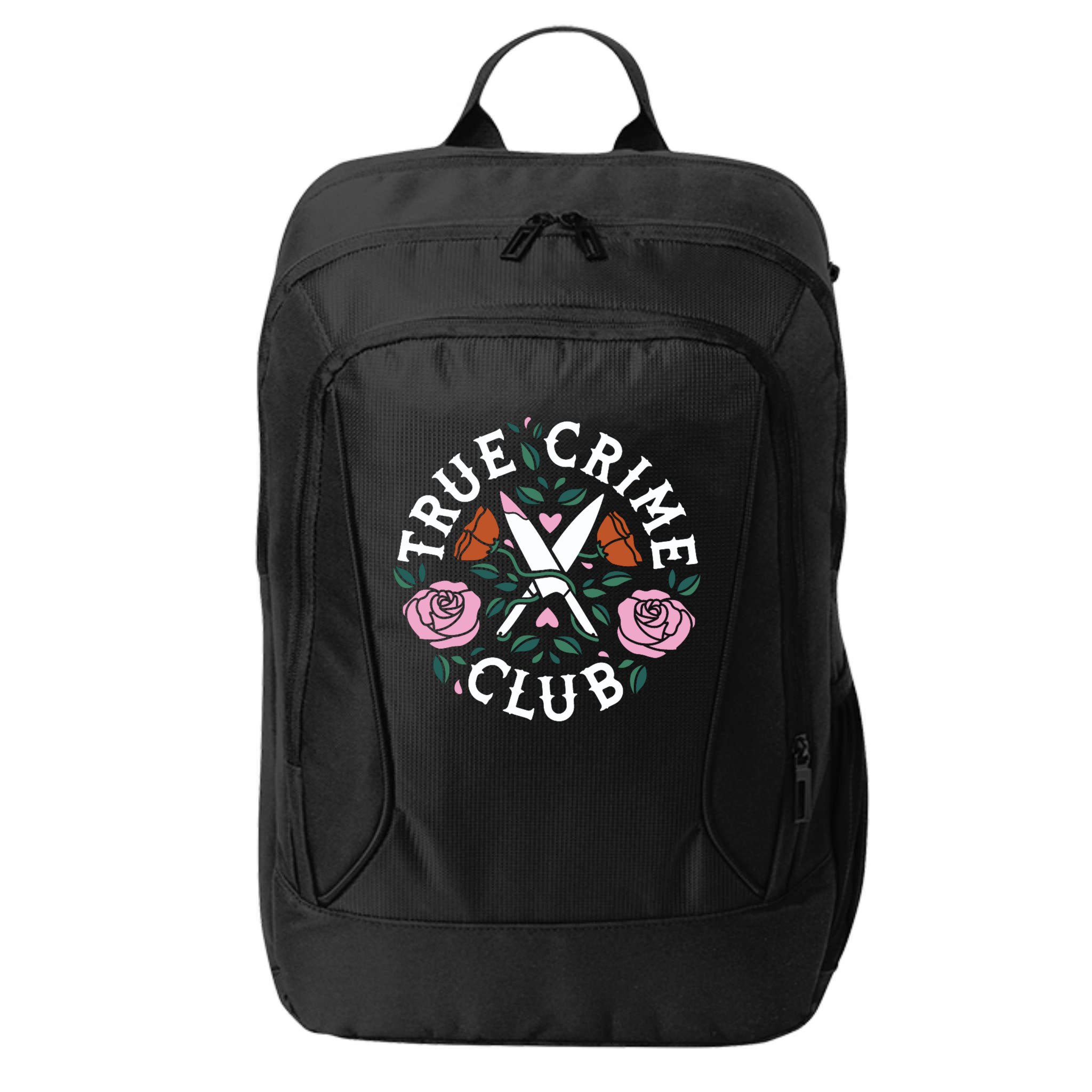 True Crime Club Funny True Crime Fan City Backpack
