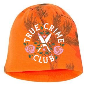 True Crime Club Funny True Crime Fan Kati - Camo Knit Beanie