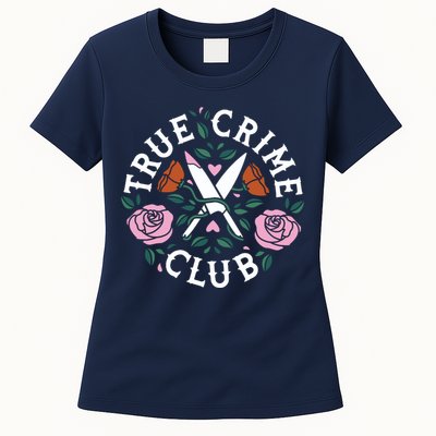 True Crime Club Funny True Crime Fan Womens T-Shirt