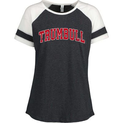 Trumbull Connecticut Ct Vintage Sports Enza Ladies Jersey Colorblock Tee