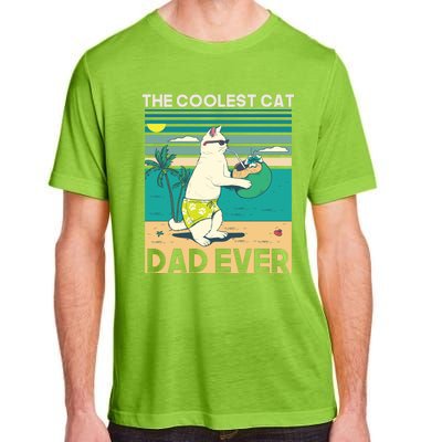 The Coolest Cat Dad Ever Adult ChromaSoft Performance T-Shirt