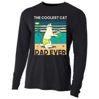 The Coolest Cat Dad Ever Cooling Performance Long Sleeve Crew