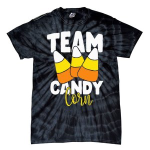 Team Candy Corn Halloween Costume Funny Tie-Dye T-Shirt