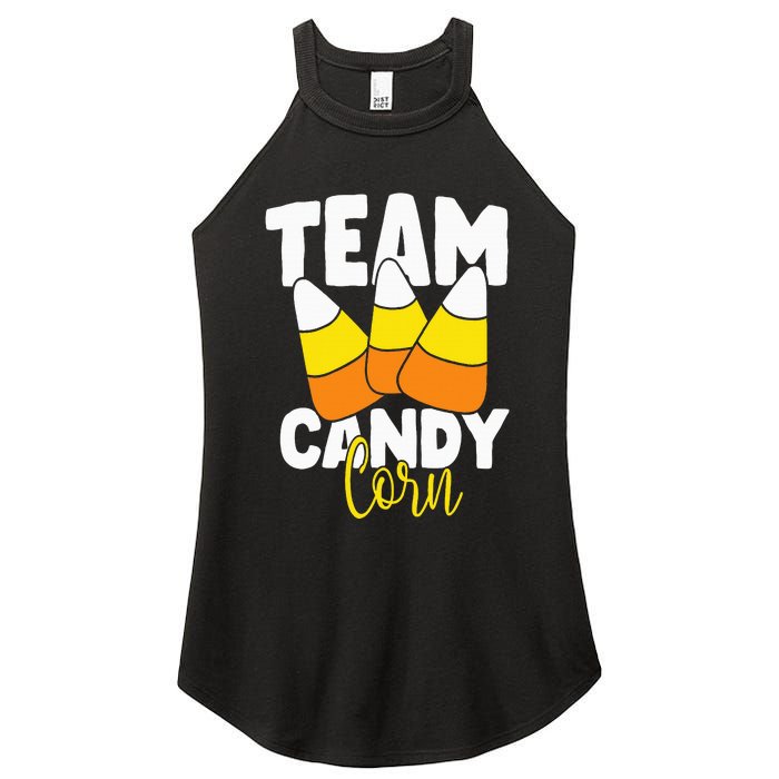 Team Candy Corn Halloween Costume Funny Women's Perfect Tri Rocker Tank