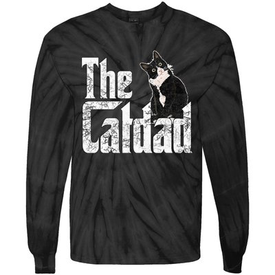 The Catfather Crazy Cat Father Kitty Daddy Tie-Dye Long Sleeve Shirt