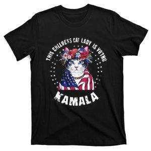 This Childless Cat Lady Ladies Is Voting Kamala 2024 T-Shirt