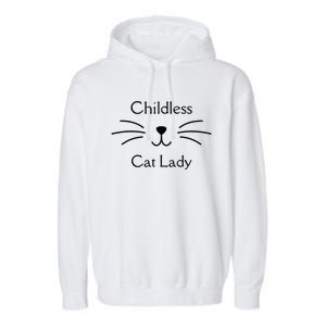 This Childless Cat Lady Ladies Is Voting Kamala Garment-Dyed Fleece Hoodie