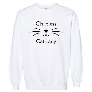 This Childless Cat Lady Ladies Is Voting Kamala Garment-Dyed Sweatshirt