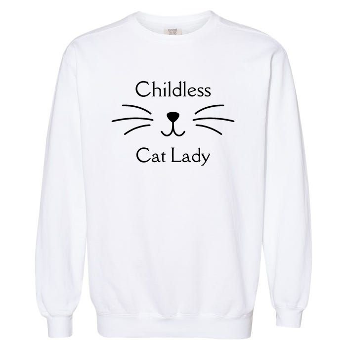 This Childless Cat Lady Ladies Is Voting Kamala Garment-Dyed Sweatshirt