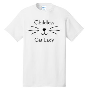 This Childless Cat Lady Ladies Is Voting Kamala Tall T-Shirt