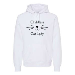 This Childless Cat Lady Ladies Is Voting Kamala Premium Hoodie