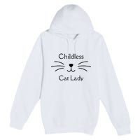 This Childless Cat Lady Ladies Is Voting Kamala Premium Pullover Hoodie