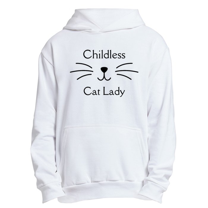 This Childless Cat Lady Ladies Is Voting Kamala Urban Pullover Hoodie