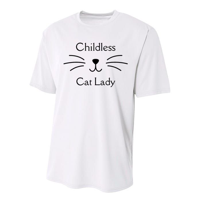 This Childless Cat Lady Ladies Is Voting Kamala Performance Sprint T-Shirt