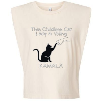 This Childless Cat Lady Is Voting Kamala Garment-Dyed Women's Muscle Tee